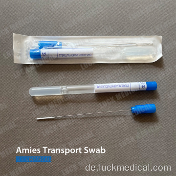 Amies Transport Tupfer Edelstahl dünner Tupfer